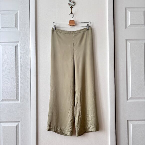 Oak & Fort Straight Satin Pant - Picture 3 of 7